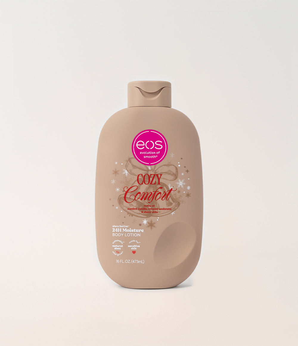 EOS Cozy Comfort Body Lotion bottle